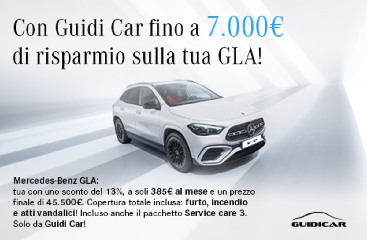 GuidiCar Srl - Promozione GLA 180d AMG