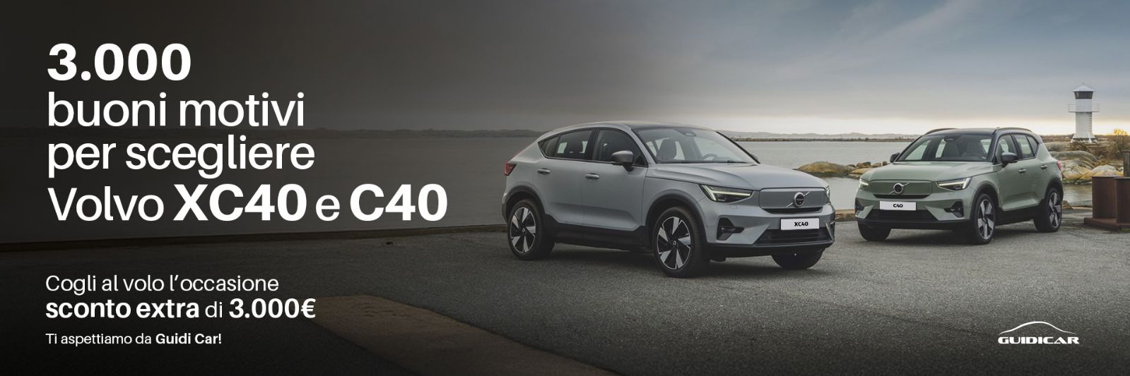 Guidicar - 3.000 buoni motivi per scegliere Volvo XC40 e C40