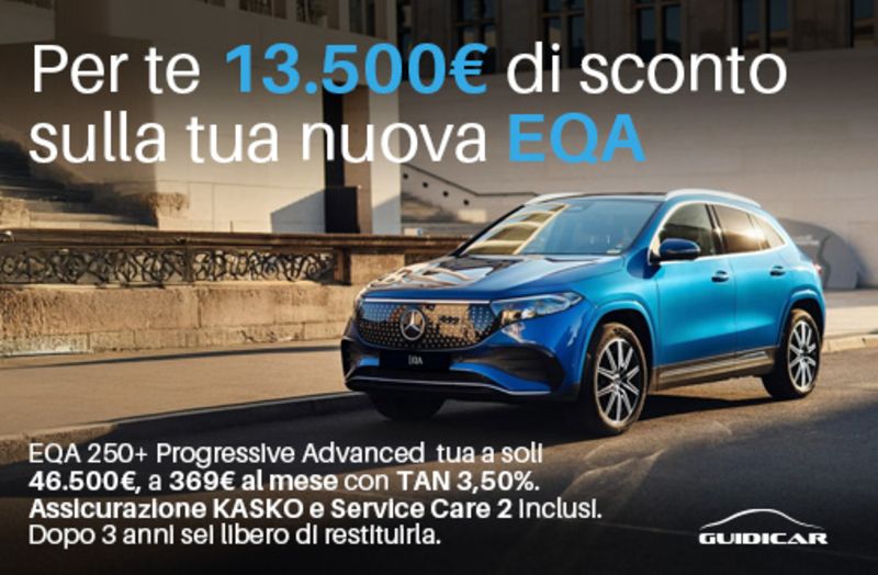 GuidiCar - Promozione EQA 250+ Sconto Guidicar