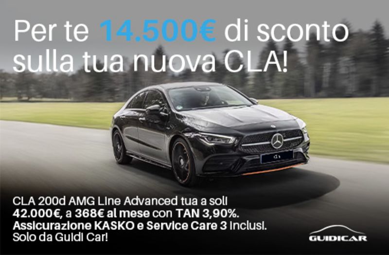 GuidiCar - Promozione CLA AMG Line Advanced Guidi Car