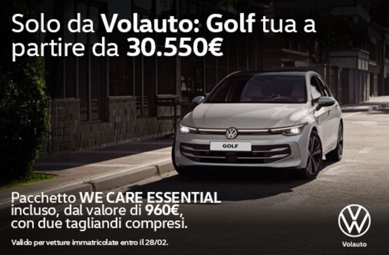 GuidiCar - Nuova Golf con Pacchetto WeCare