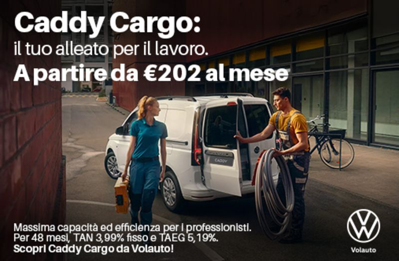 GuidiCar - Volkswagen Caddy Cargo da €202 al mese 